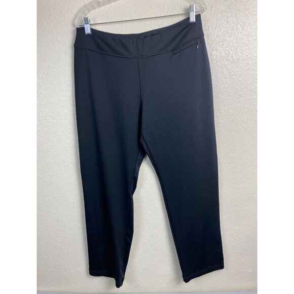 Chico's Zenergy Womens Pants size Large Black Athleisure Stretch Neutral Classic - Picture 1 of 12
